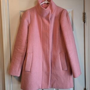 J Crew wool coat sz 6 Soft Pink